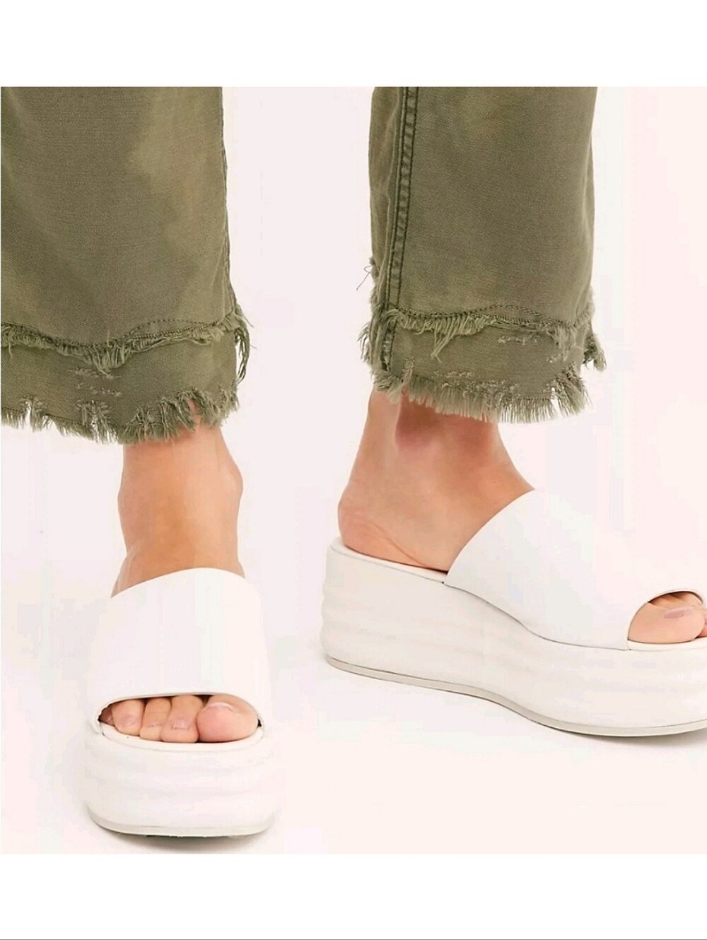 🆕️ Free People Harbor Platform Sandal Sz US 9 Boho 70s Grunge
